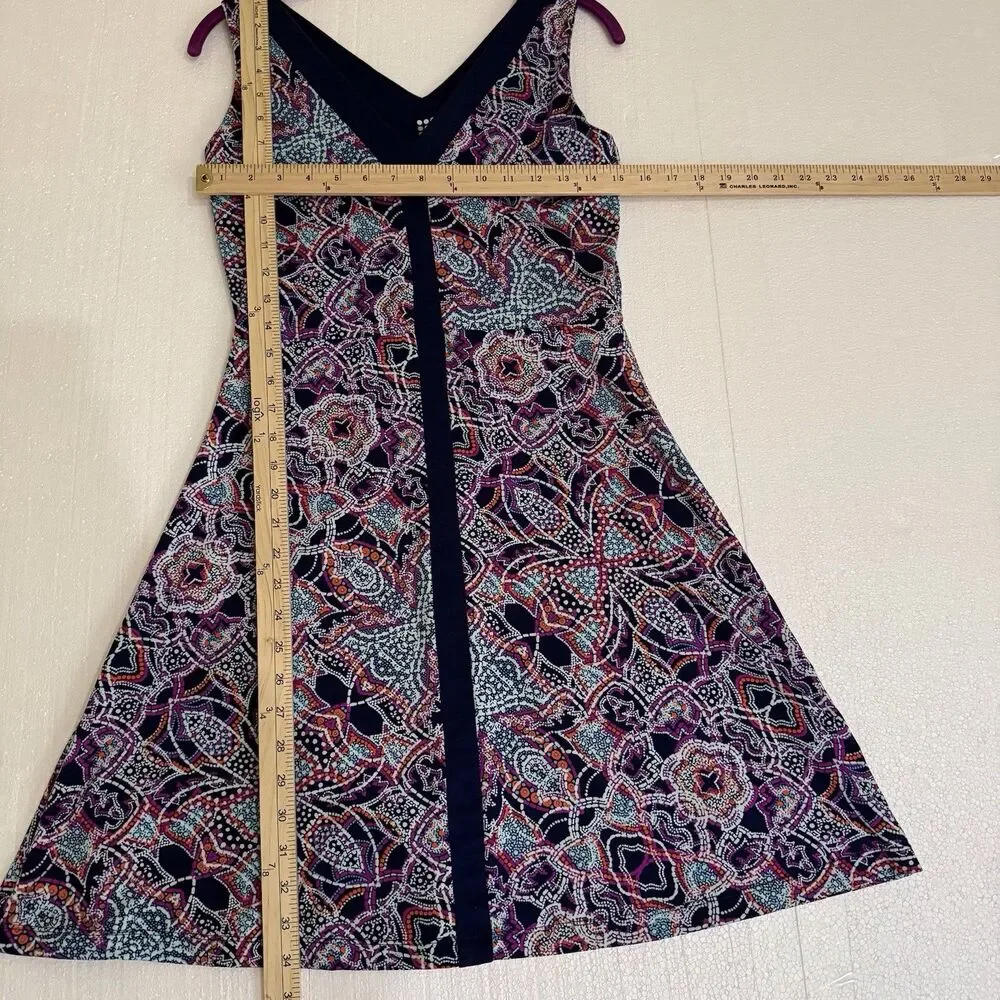 Title‎ Nine Dress S  Golf Athleisure Blue/Purple Paisley Stretch Pickleball - Picture 6 of 12